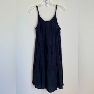 NEW - Universal Thread - Size Small - Charcoal Gray Spaghetti Strap Tiered Dress